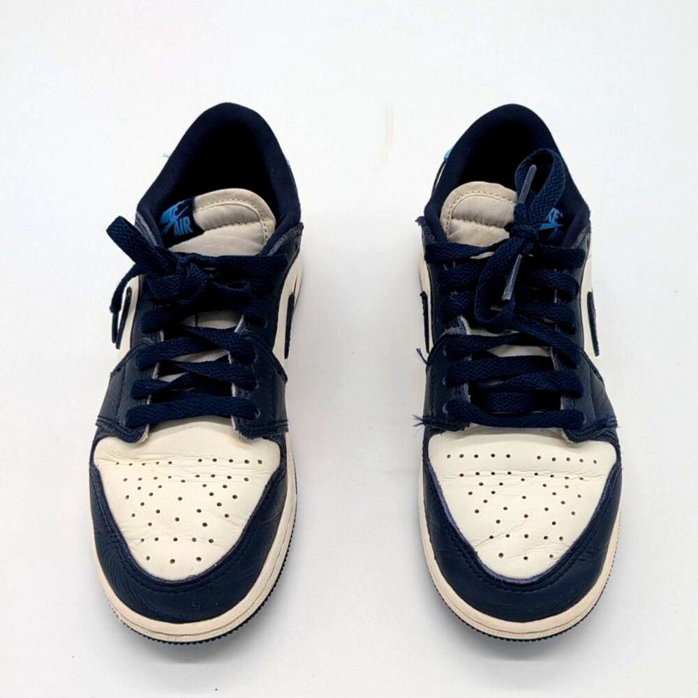 Nike Air Jordan 1 Retro Low OG Obsidian UNC Blue Sneakers Youth 4.5Y - Picture 3 of 8